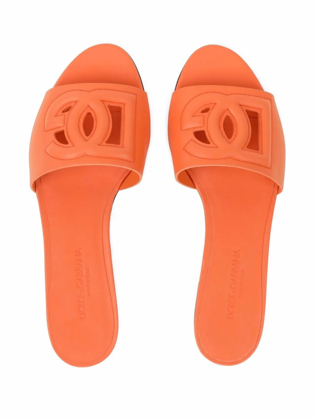 DG Logo leather sandals