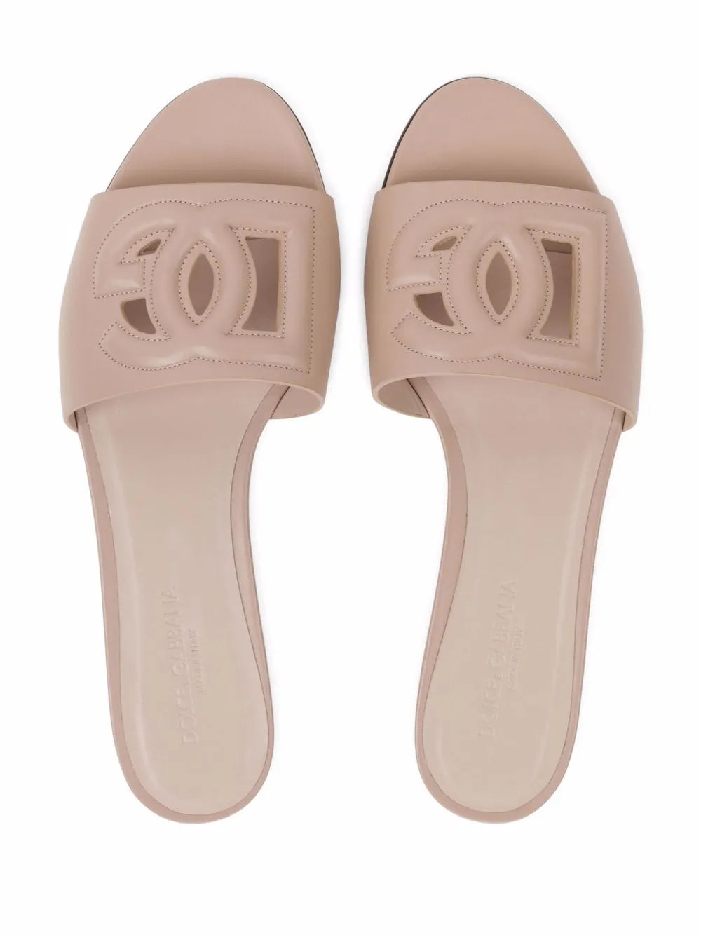 DG Logo leather sandals