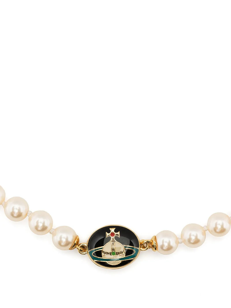Loelia faux-pearl necklace