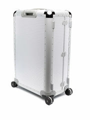 Bank S Spinner 76cm studded aluminum suitcase