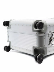 Bank S Spinner 76cm studded aluminum suitcase