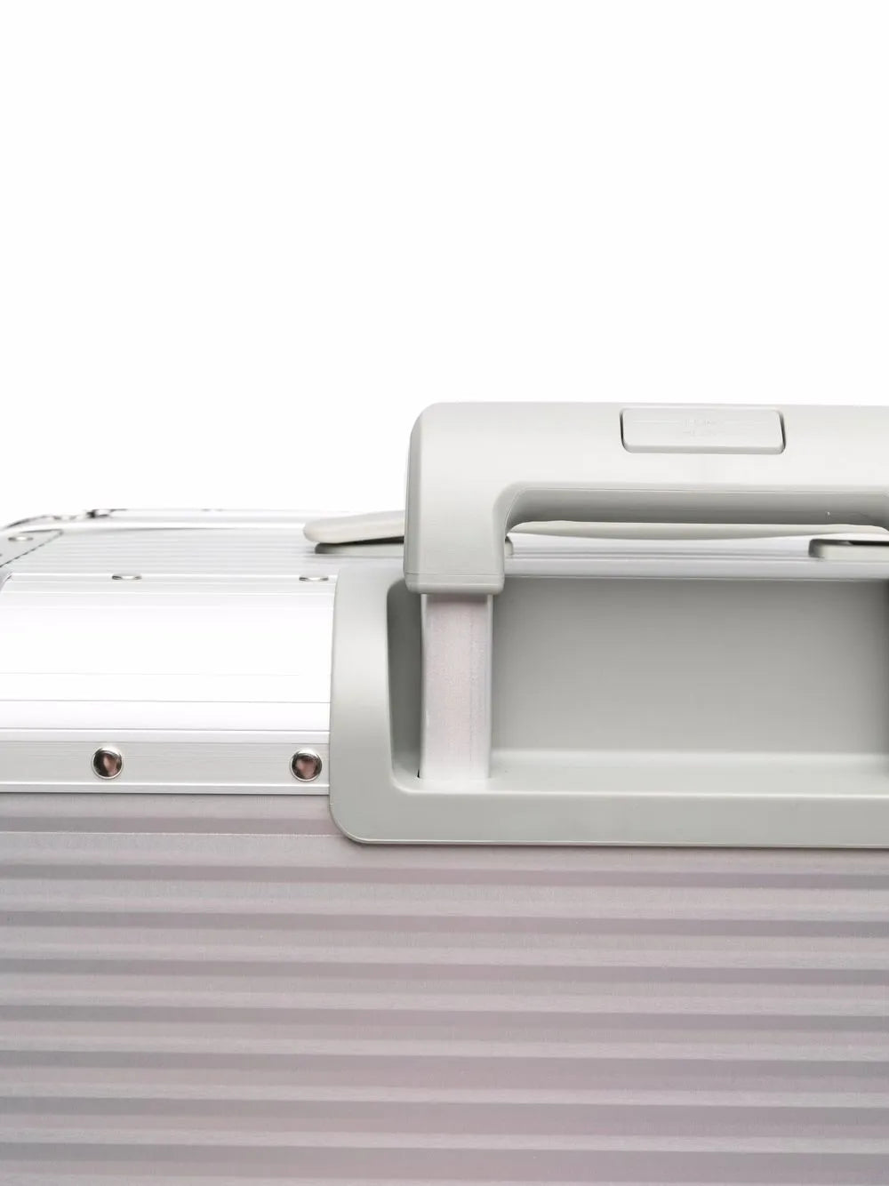 Bank S Spinner 76cm studded aluminum suitcase