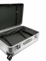 Bank S Spinner 76cm studded aluminum suitcase