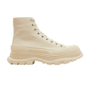 Alexander McQueen Tread Slick Boot Beige Leather