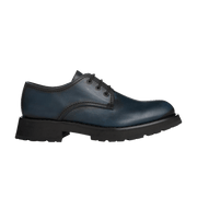 Alexander McQueen Burnished Derby Flat Anthracite