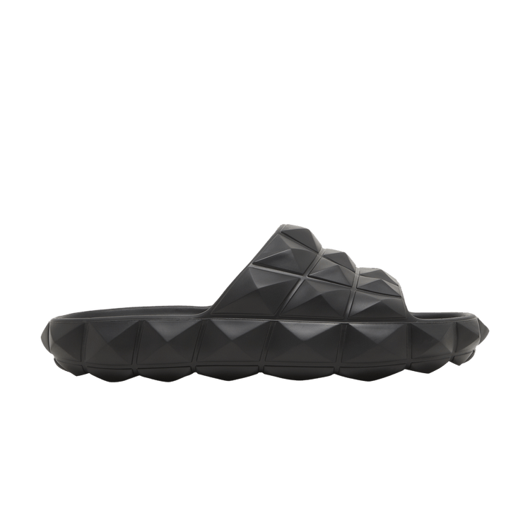 Valentino Roman Stud Turtle Slide Nero