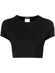1997 CC logo-embroidered crop top