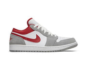 Air Jordan 1 Low SE Light Grey Gym Red