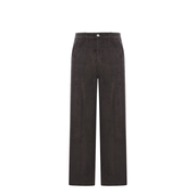 Anthracite Cotton Corduroy Large Fit Trousers