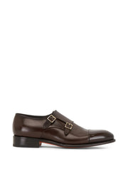 double-buckle monk shoes