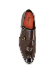 double-buckle monk shoes