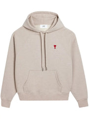 AMI Paris Ami De Coeur Hoodie light beige