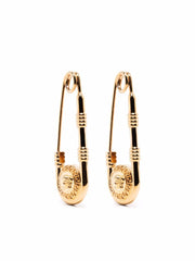Safety-Pin Medusa earrings