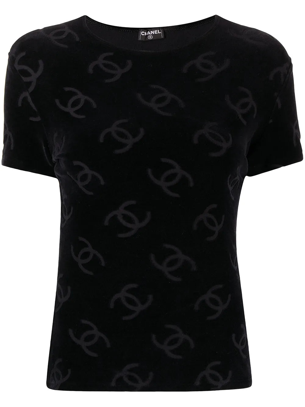1996 CC pattern textured T-Shirt
