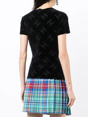 1996 CC pattern textured T-Shirt