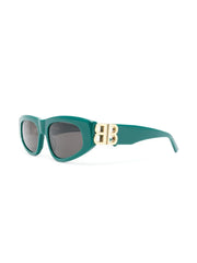 logo-plaque arm sunglasses