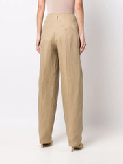 wide-leg tailored trousers