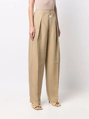 wide-leg tailored trousers