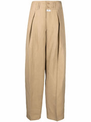 wide-leg tailored trousers