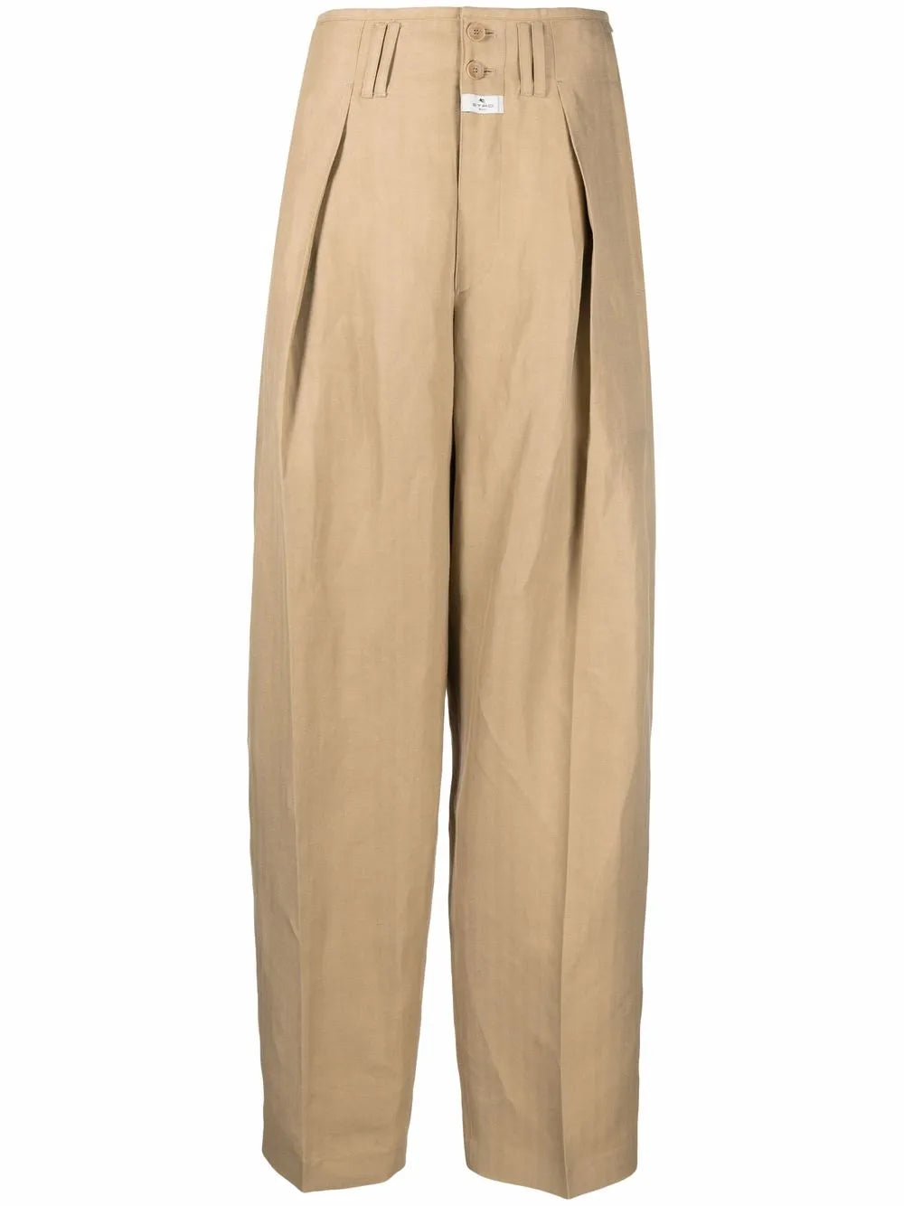 wide-leg tailored trousers