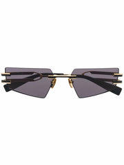 geometric frameless sunglasses