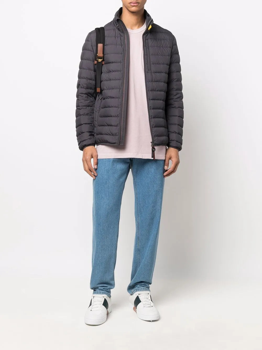 logo-patch puffer jacket