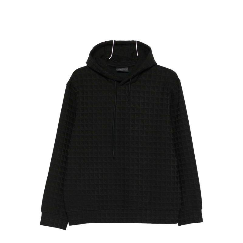 Lyocell-blend Jacquard Jersey Hoodie