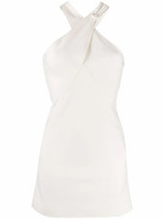 halterneck mini dress