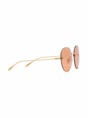 frameless round sunglasses