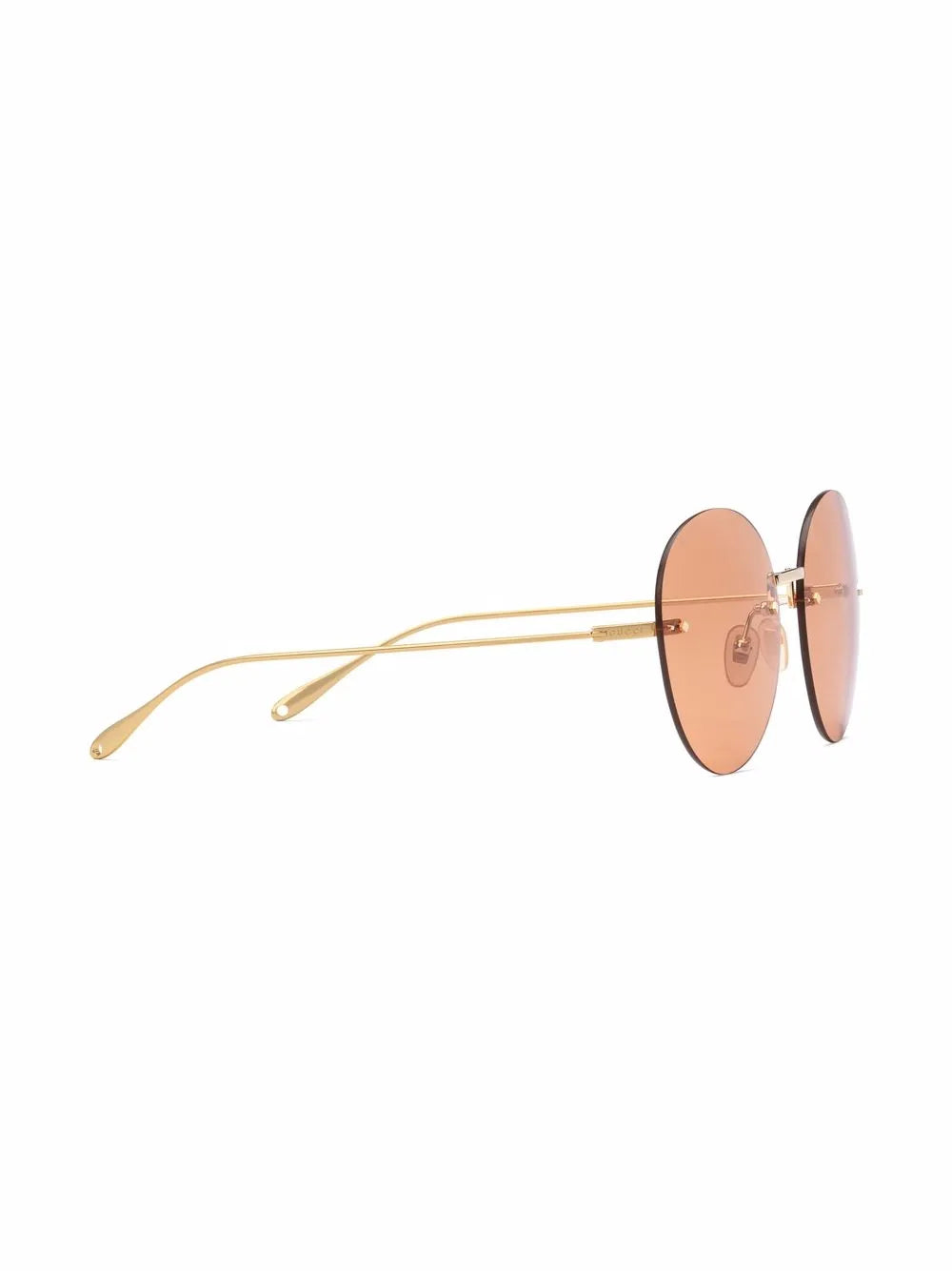 frameless round sunglasses