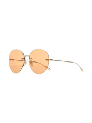 frameless round sunglasses