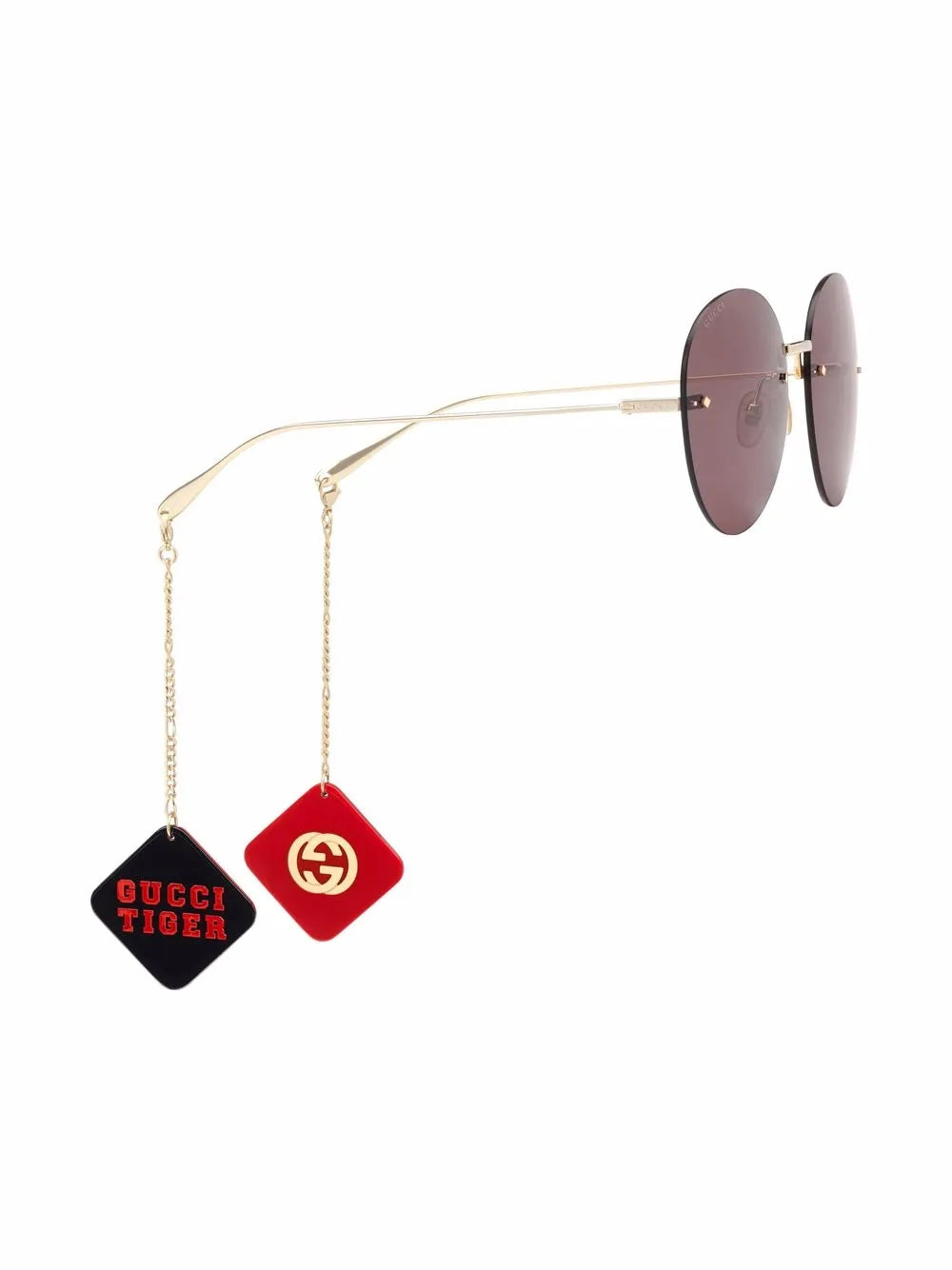 frameless round sunglasses