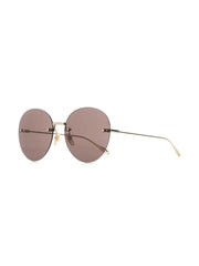 frameless round sunglasses