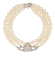 Orb pearl-detail necklace