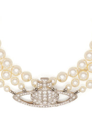 Orb pearl-detail necklace