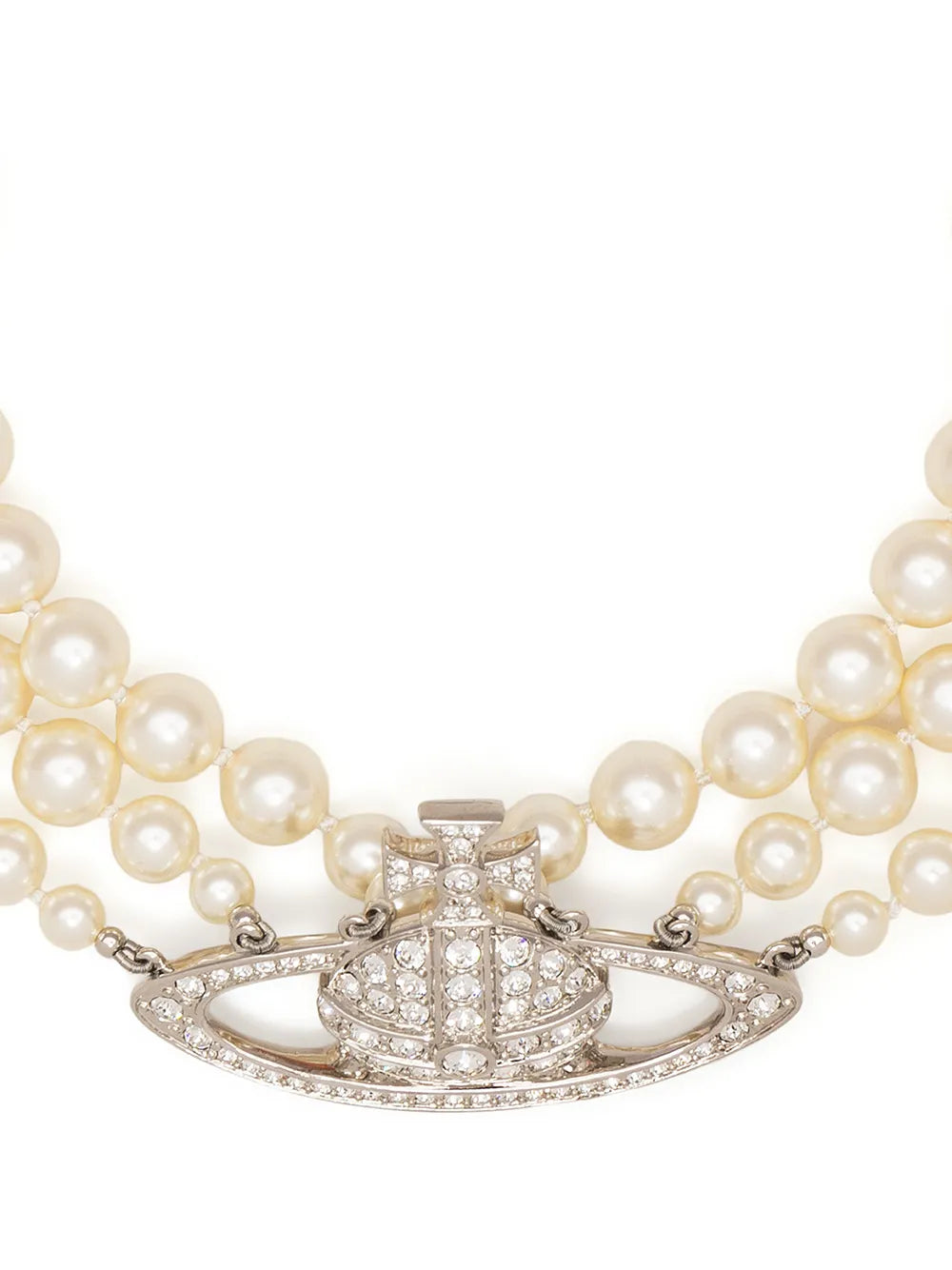Orb pearl-detail necklace