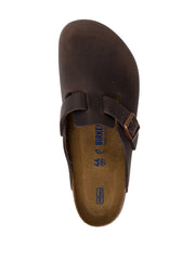 buckle-fastening mules