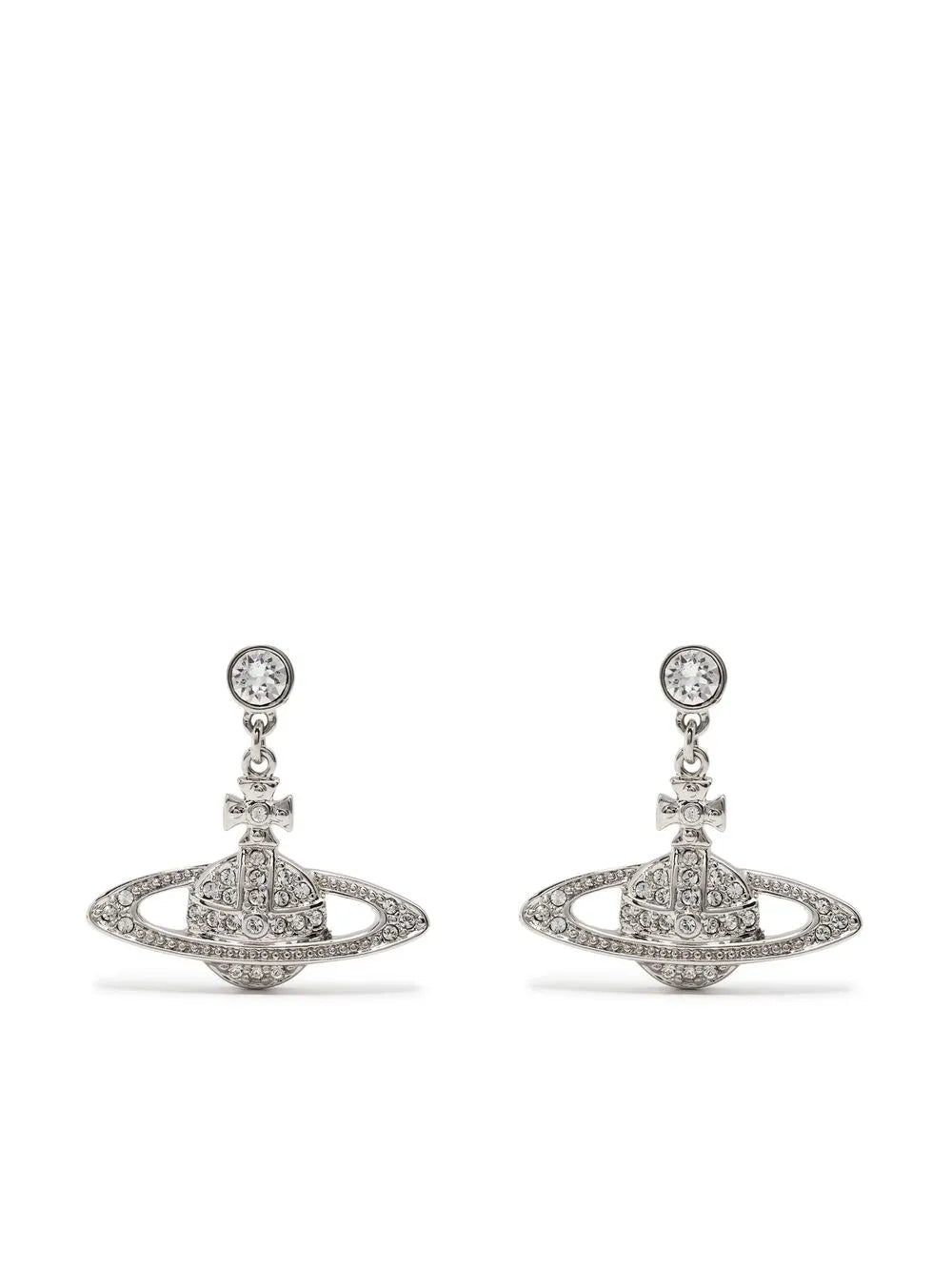 crystal orb earrings