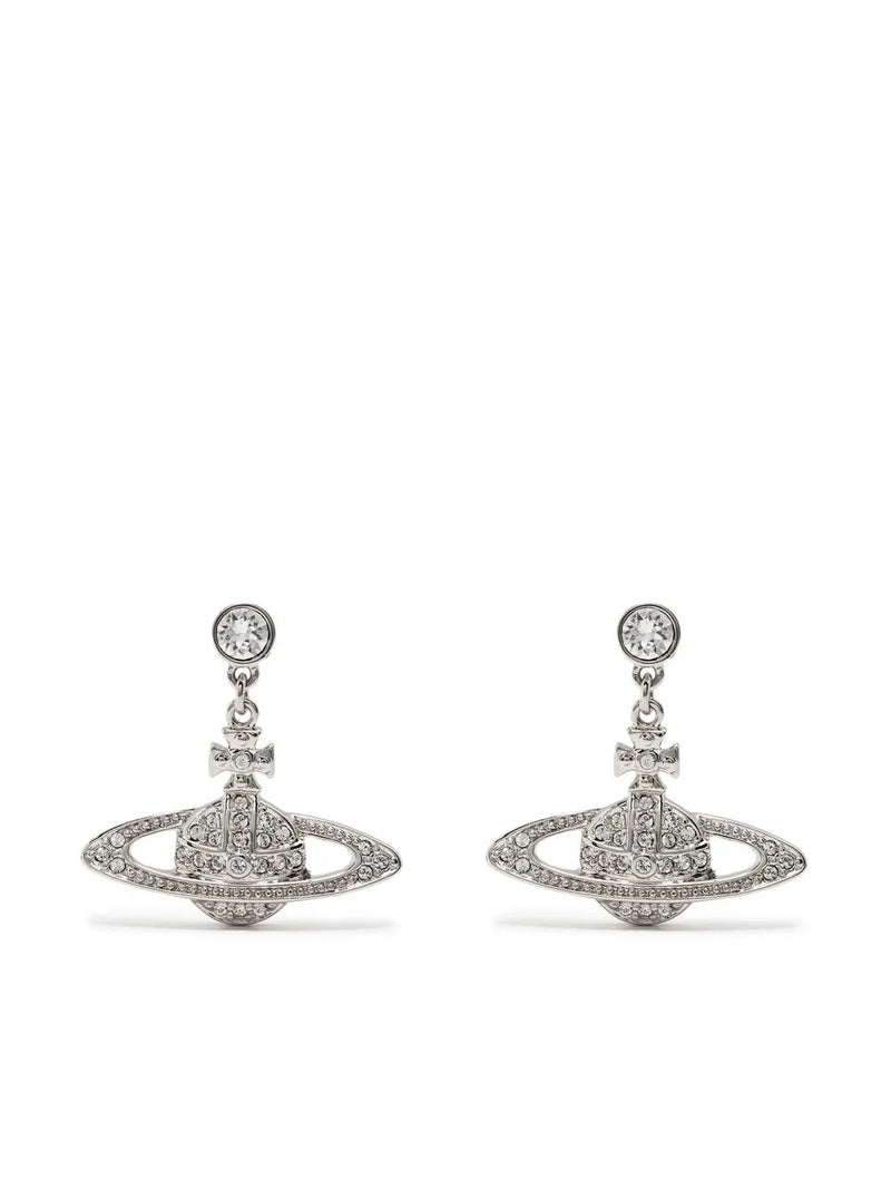 crystal orb earrings