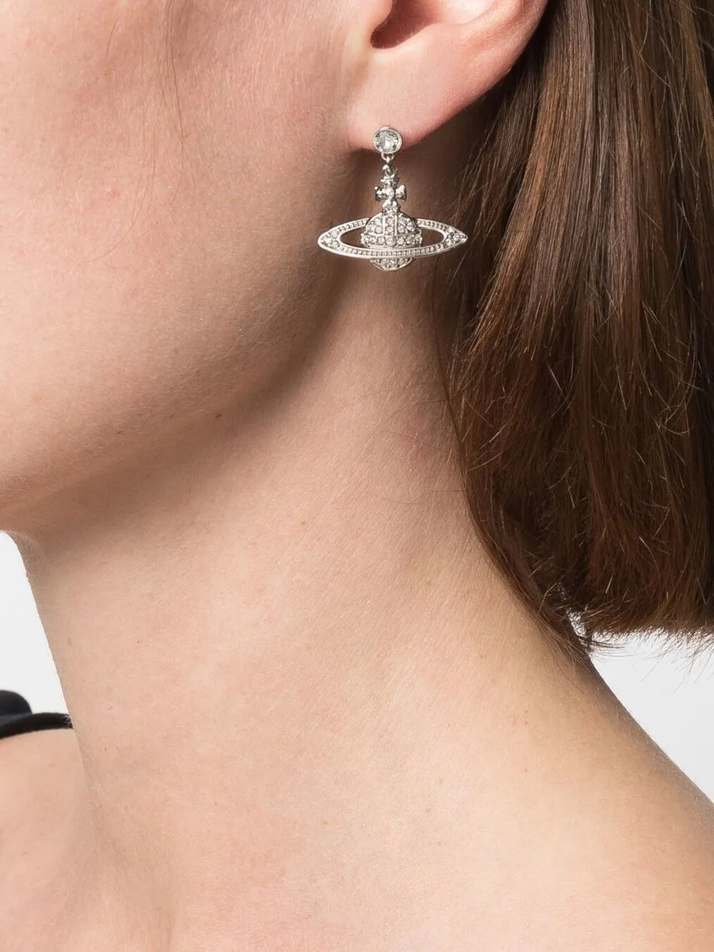 crystal orb earrings
