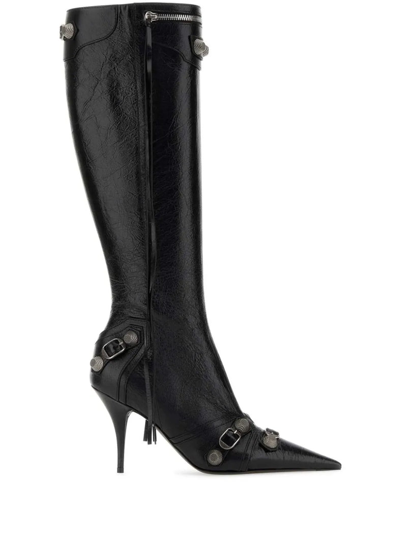 90mm Cagole leather boots