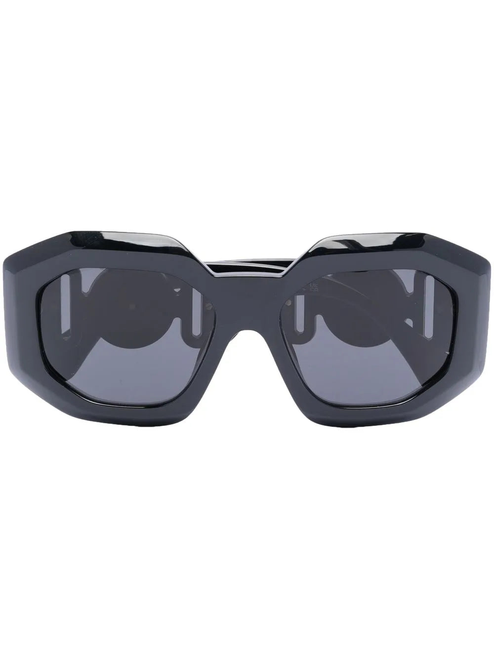 oversized geometric frame sunglasses