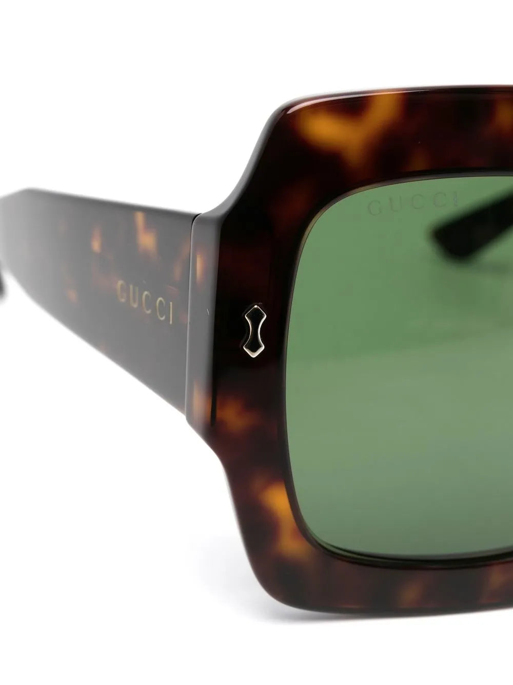 oversized tortoiseshell-frame sunglasses