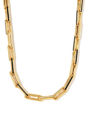 14kt yellow gold chain-link necklace