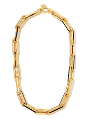 14kt yellow gold chain-link necklace