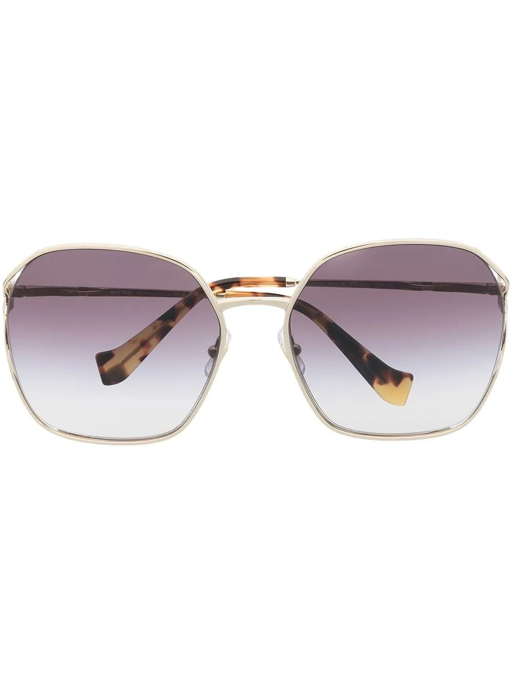 oversized-frame gradient-lense sunglasses