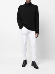 mid-rise skinny jeans
