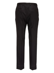 straight-leg tailored wool trousers