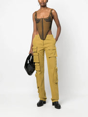 Co Multipocket straight-leg cargo trousers