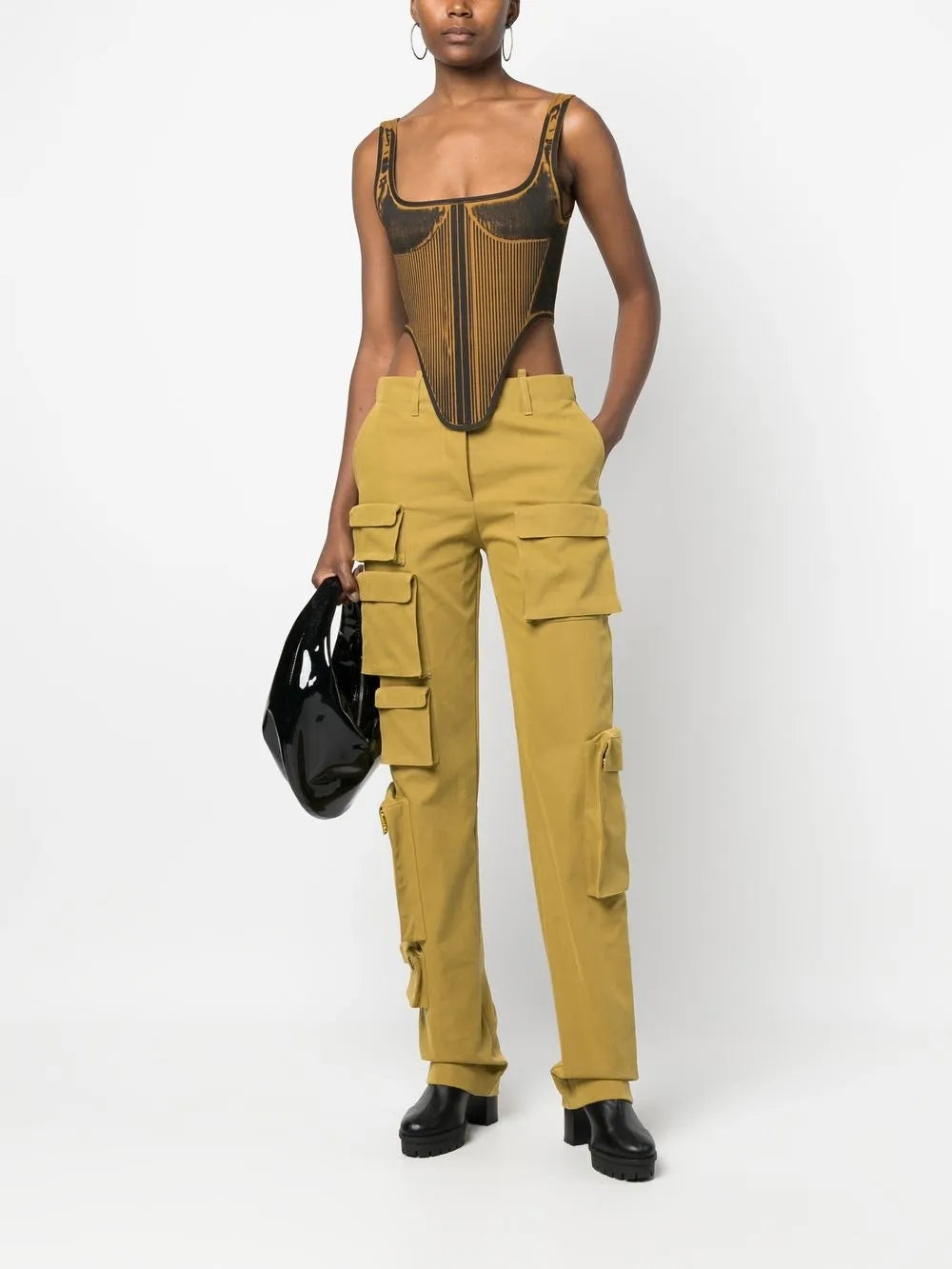 Co Multipocket straight-leg cargo trousers